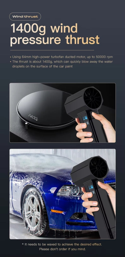 Soffiatore ad Acqua ad Alta Velocita per Auto ¨C Minimal ¨C Grigio