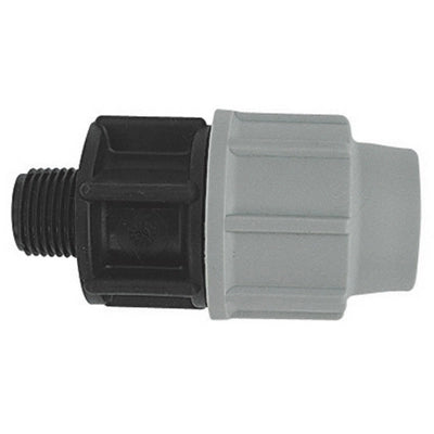 RACCORDO MASCHIO PLASSON PER TUBO POLIETILENE- 2 x 63- PLASS- pezzi 1