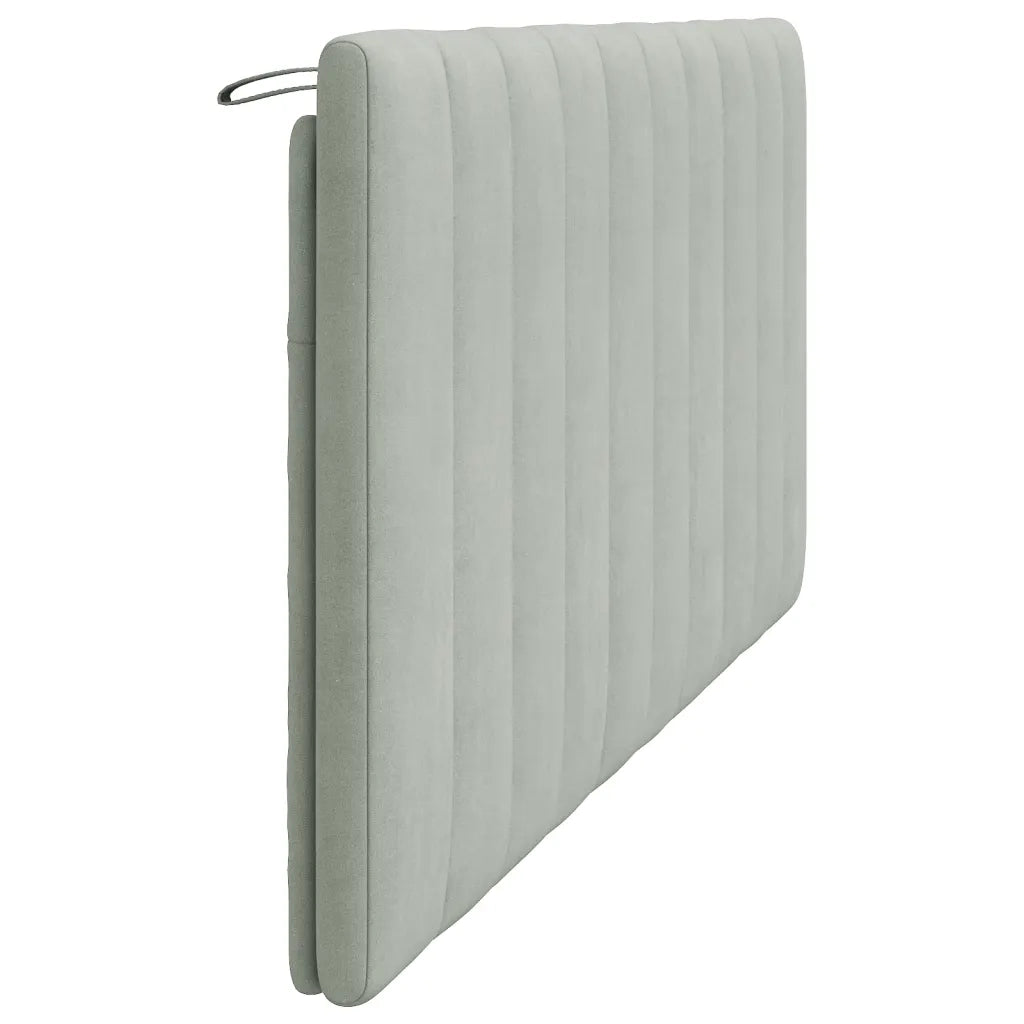 Cuscino Testiera Hanko Grigio Chiaro 180 cm in Velluto 374681