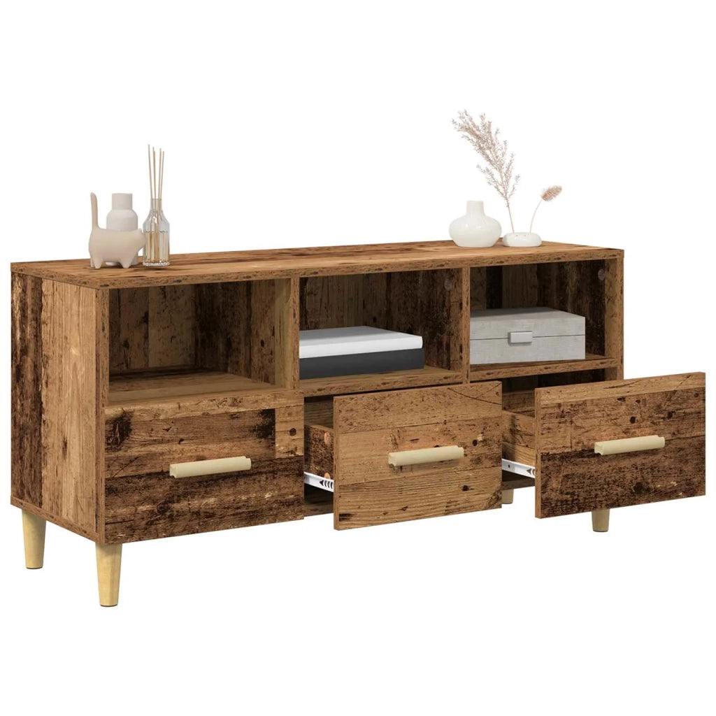 Mobile TV-Credenza per TV Legno vecchio 102 x 36 x 50 cm Legno multistrato