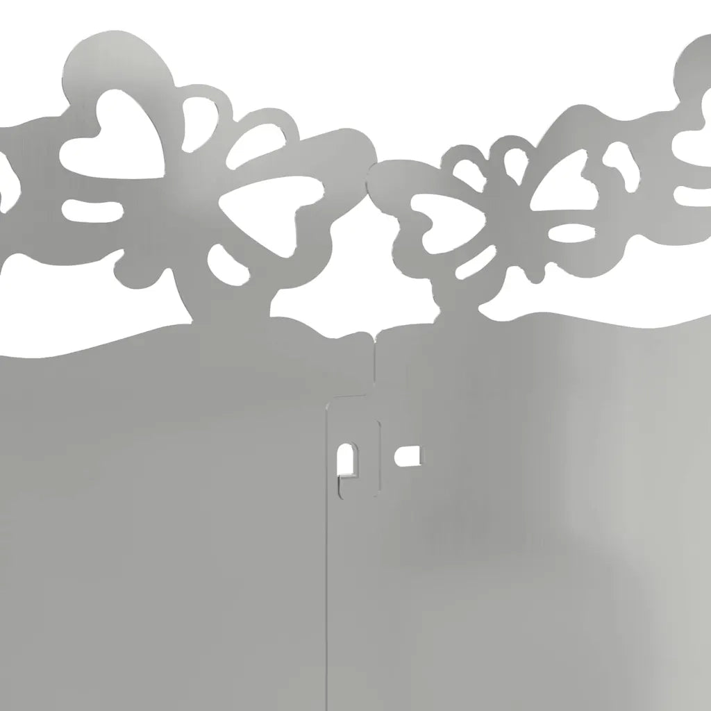 Bordure per prato 10 pcs Argento 103 x 0,05 x 22 cm 874822