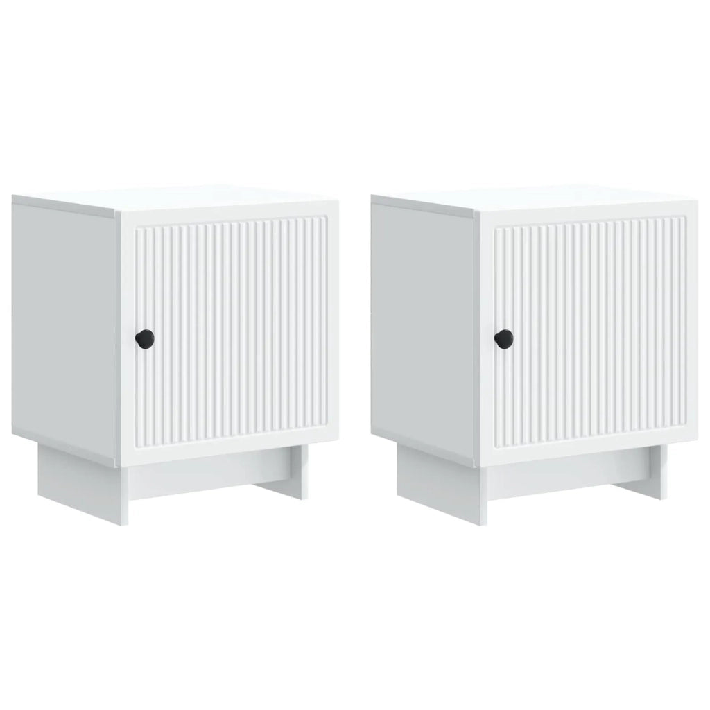 Armadio da Notte 2 pcs Bianco 43 x 34,5 x 50 cm 893876
