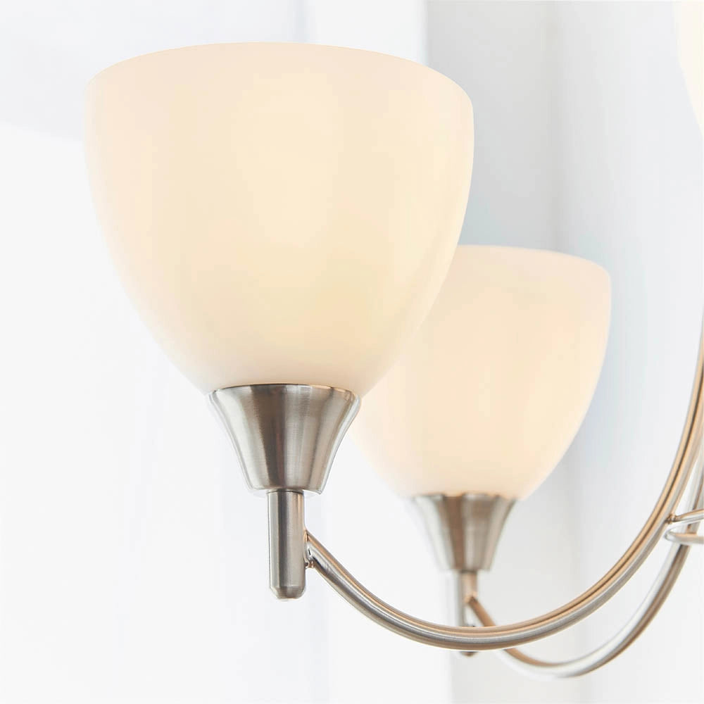 Lampadario classico Alton cromo satinato 5xE14 Endon