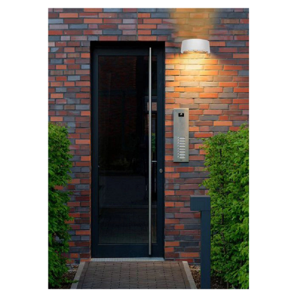 Trade Shop - Applique Esterno Led 16 Watt Crown Ip65 Up & Down Bianco Luce Es64 -