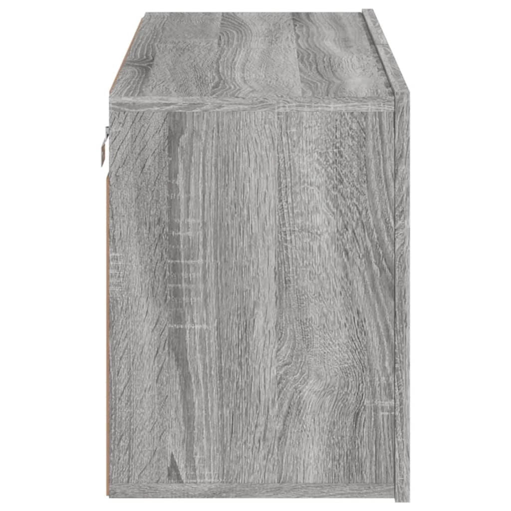 Mobile TV multimediale scaffale TV credenza mobile TV sala da pranzo soggiorno camera da letto a parete Sonoma 80 x 30 x 41 cm grigio 02_0028192