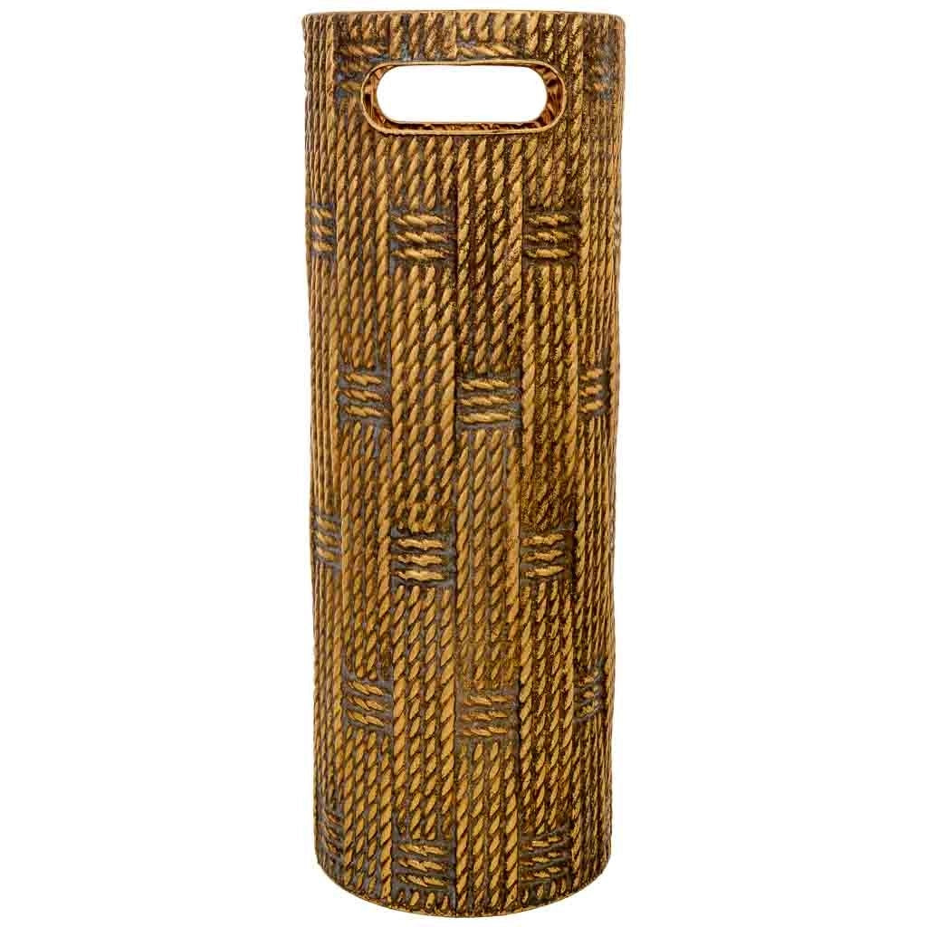 Portaombrelli metallo dorato 20x20x55h cm