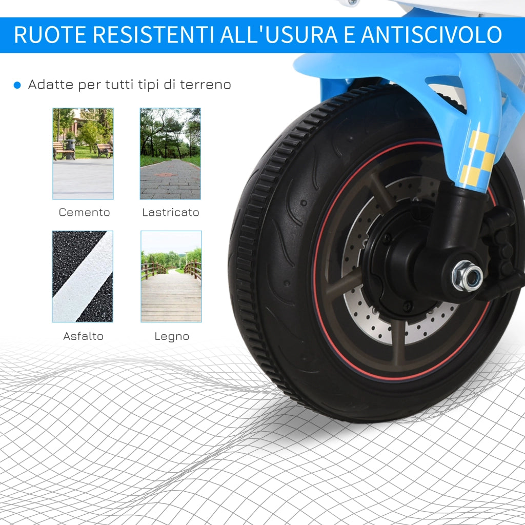 Giocattolo Cavalcabile a 3 Ruote per Bambini 18-36 Mesi ¨C Minimal ¨C Azzurro