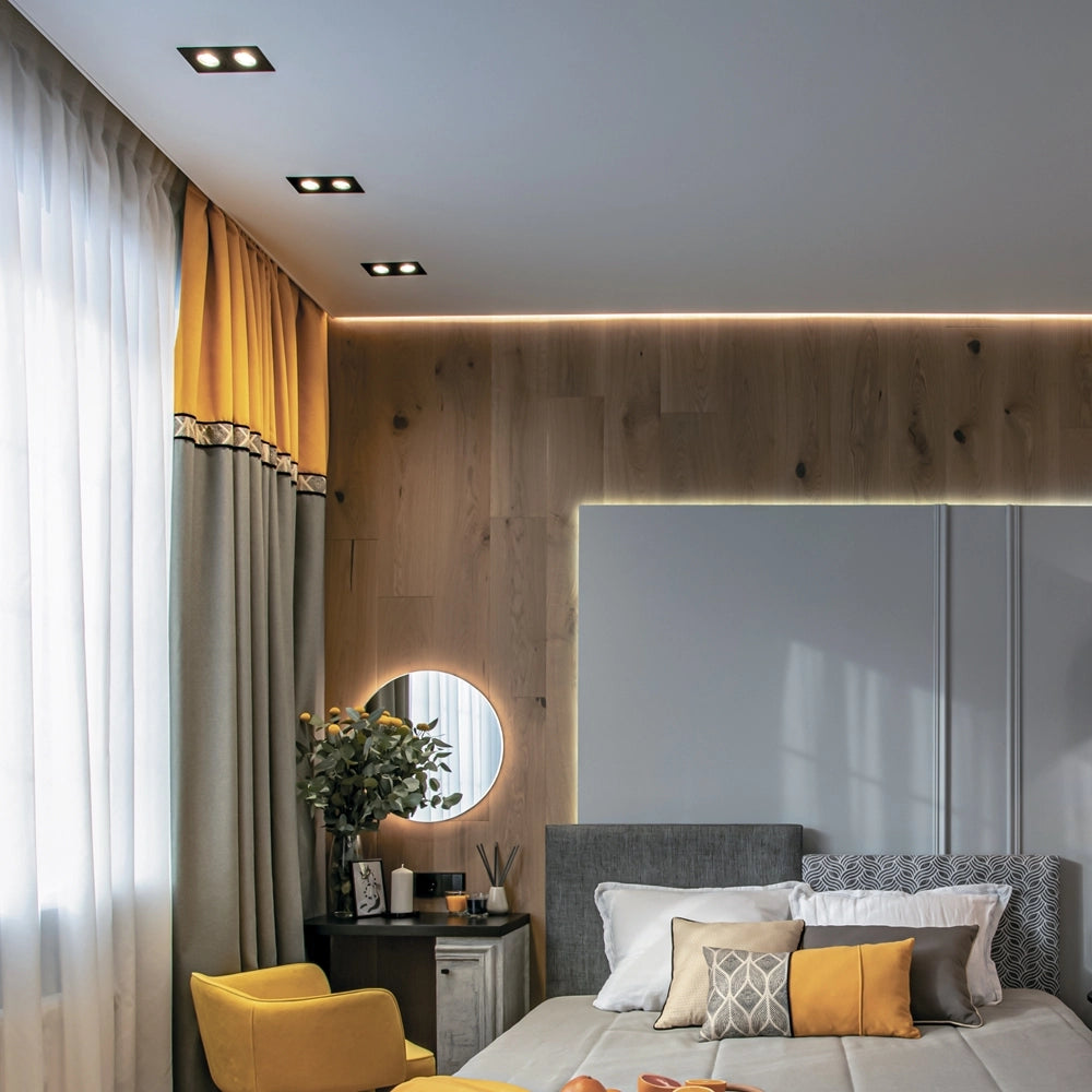 Faretto incasso soffitto Maytoni Atom DL024 2xGU10 nero