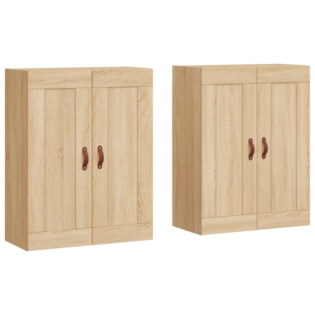 Armadietti a Parete 2 pz Rovere Sonoma in Legno Multistrato CFW6585110