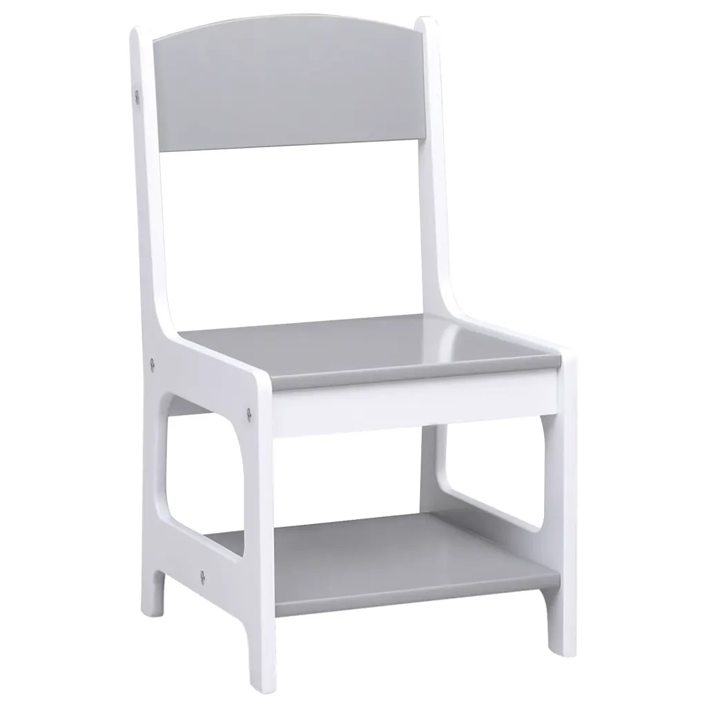 Tavolo per Bambini con 2 Sedie Bianco in MDF CFW1766261