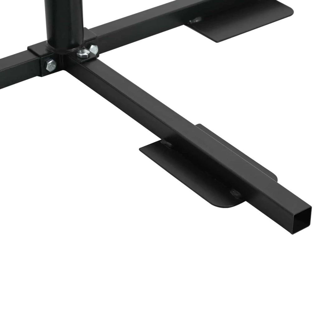 Telaio Base per Parasol a Mezza Nero Acciaio for 32-38 mm Pole 42034492