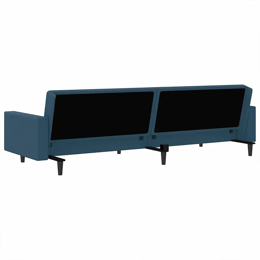 Divano letto | Sof¨¤ letto | Letto singolo a 2 Posti Blu in Velluto