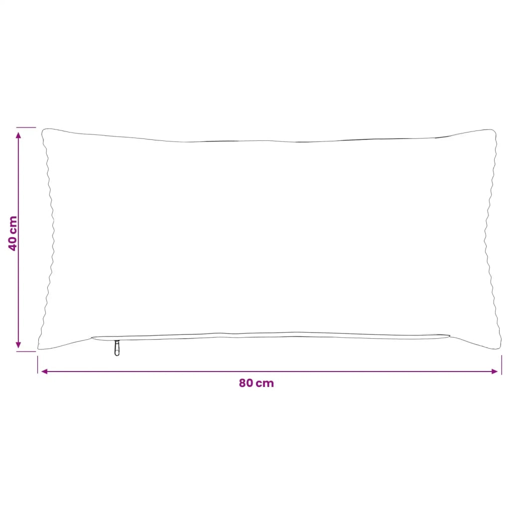 Federa 6 pcs HEERLEN Blu 40 x 80 cm corduroy 909917