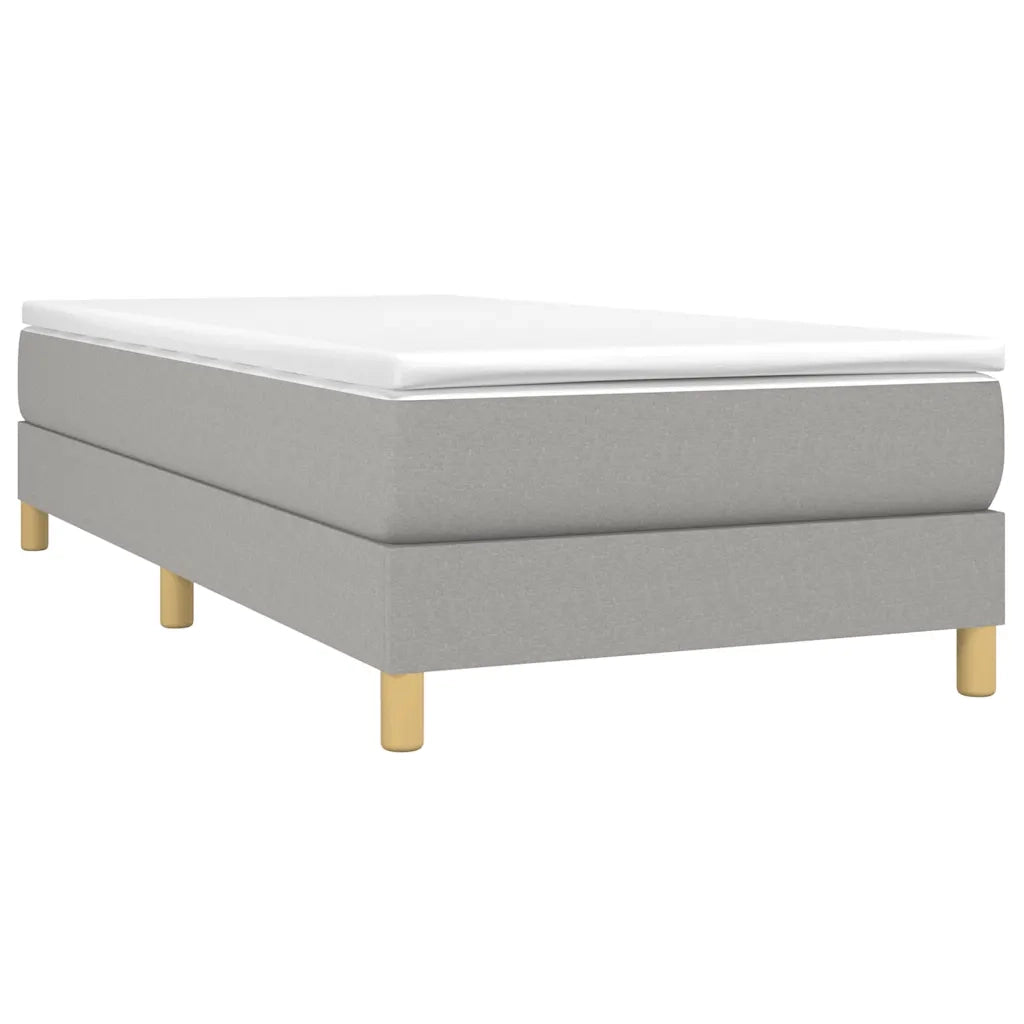 Struttura Letto a Rete a Molle Grigio Chiaro 80x200 cm Tessuto 3120566