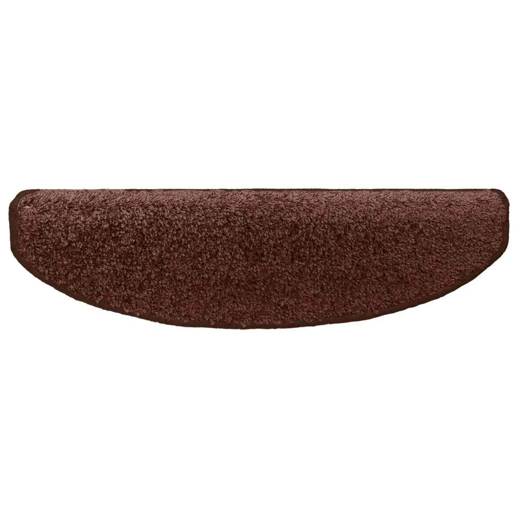 Tappetini per scale autoadesivi Semicircolare 15 pz | Gradini per Scale Marrone