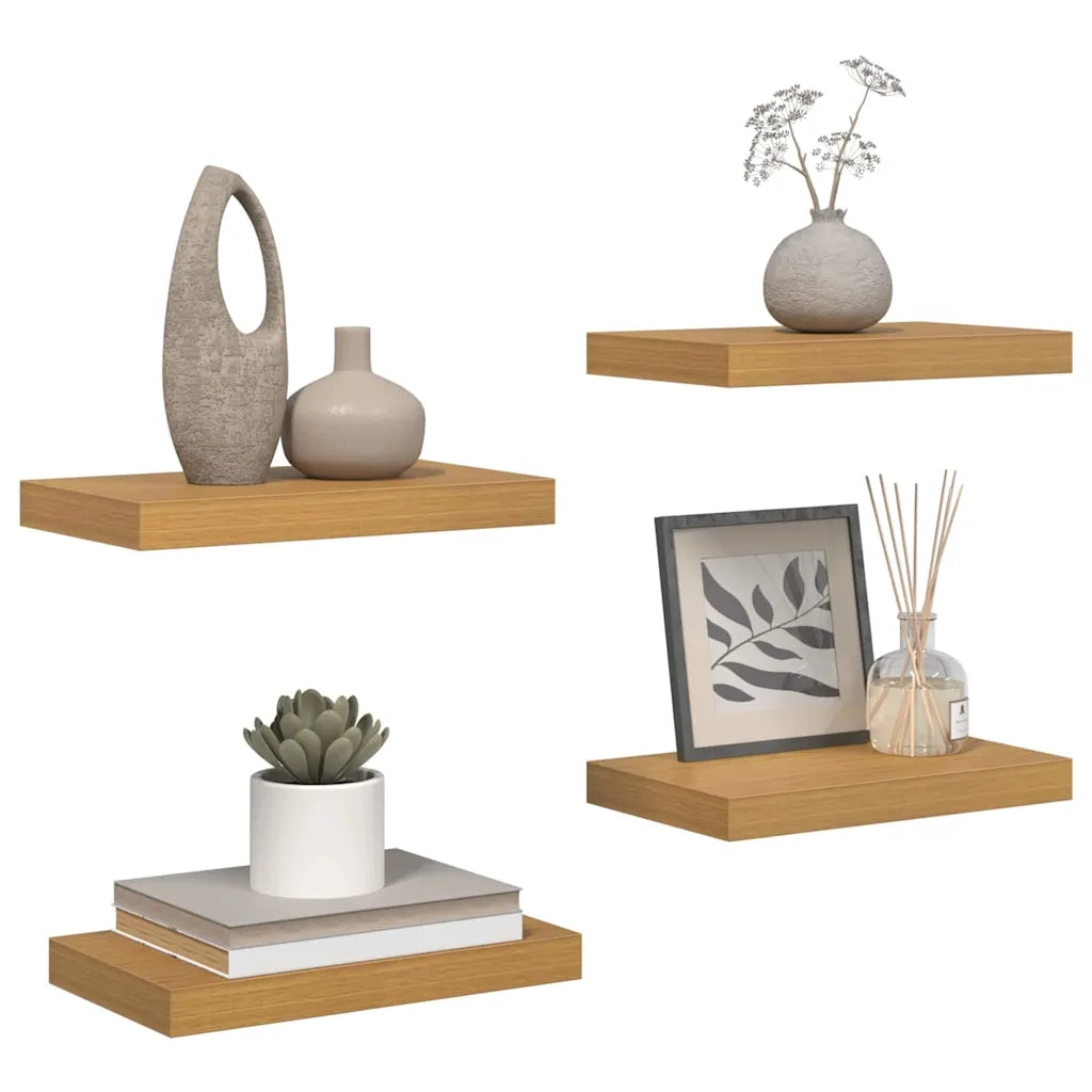 Scaffale da parete 4 pcs Beige 40 x 23,5 x 4 cm 42019985