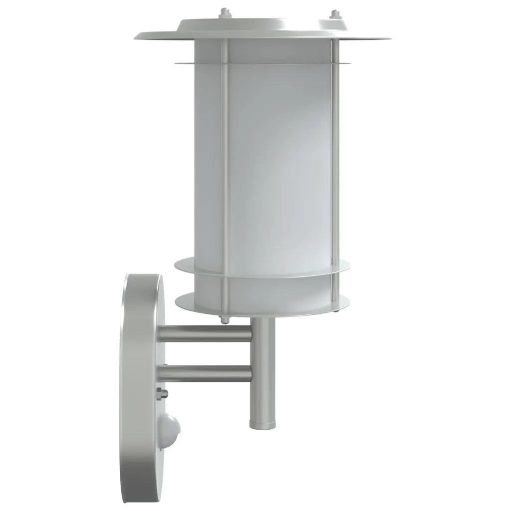 Applique per Esterno con Sensore Argento in Acciaio Inox 4006286