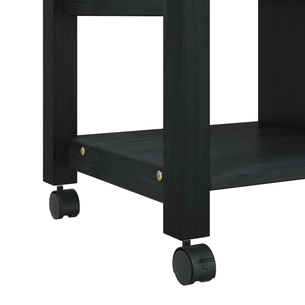 Carrello da Cucina-Scaffale per Cucina Nero
