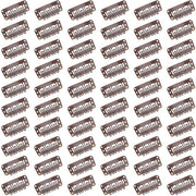 Accessori per parrucche - Clip U - 60 pezzi - Marrone - Clip per estensione capelli - Accessori per parrucche - Materiale acciaio/Rubber - Invisibile e comodo - Clip capelli