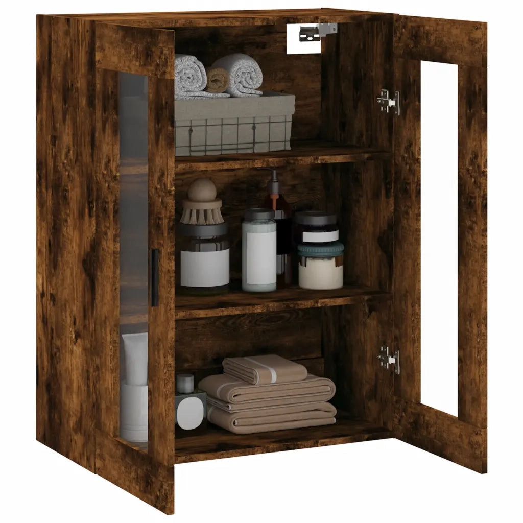 Mobile a Parete Rovere Fumo 69,5x34x90 cm 828497