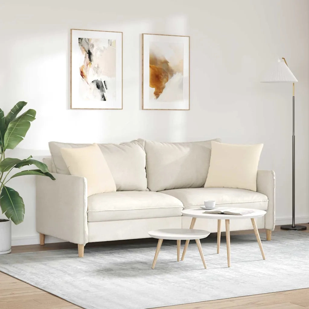 Cuscini da Divano 2 pcs Beige 45 x 45 cm Tessuto 42013945