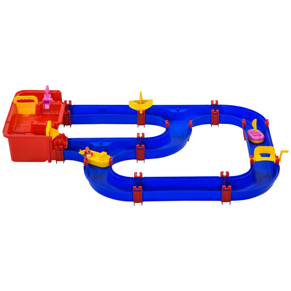 Set Gioco Acquatico 53 Pezzi ¨C Xylo ¨C con Acqua e Sabbia per Bambini 3-6 Anni, Blu e Rosso, 123x90x7cm