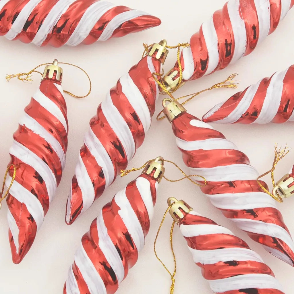 Palla a spirale di Natale 40 pcs Rosso Plastica 42018901