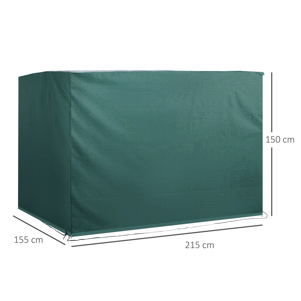 Funda per Altalena da Giardino ¨C zephmum ¨C Verde 215x155x150 cm