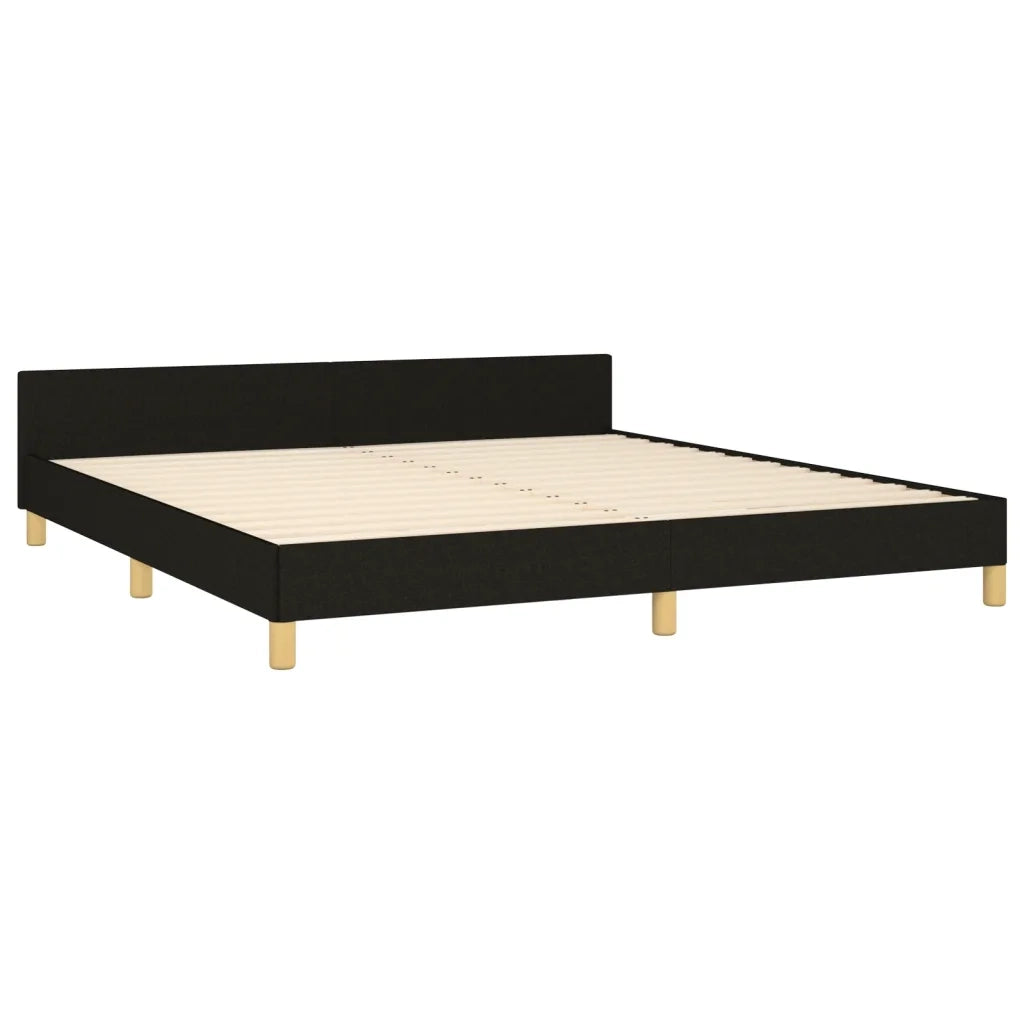 Giroletto senza Materasso Nero 160x200 cm in Tessuto 3125148