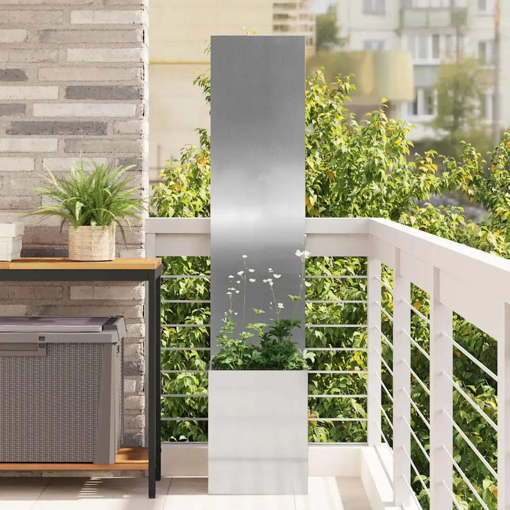 Schermo per privacy in giardino Traforo Argento 32 x 150 cm 876376
