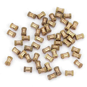 Assortimento di viti a innesco per interni - M2,5 x 6 x 3,5 - Ottone - 50 pezzi - Duraturo - Resistente al calore - Resistenti alle abrasioni - Viti a innesco