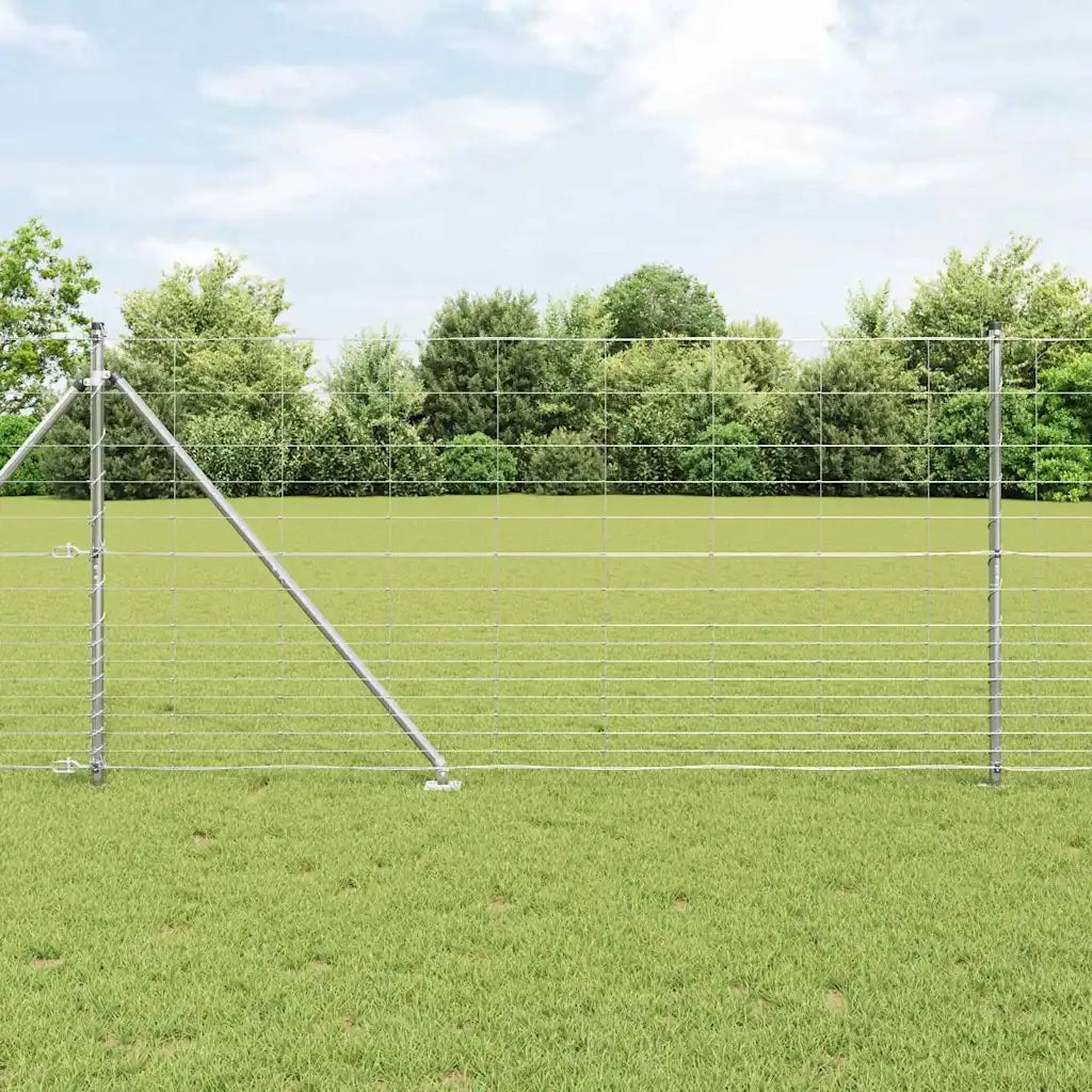Palo della recinzione Zincato 50 x 1,2 m Acciaio 3351458