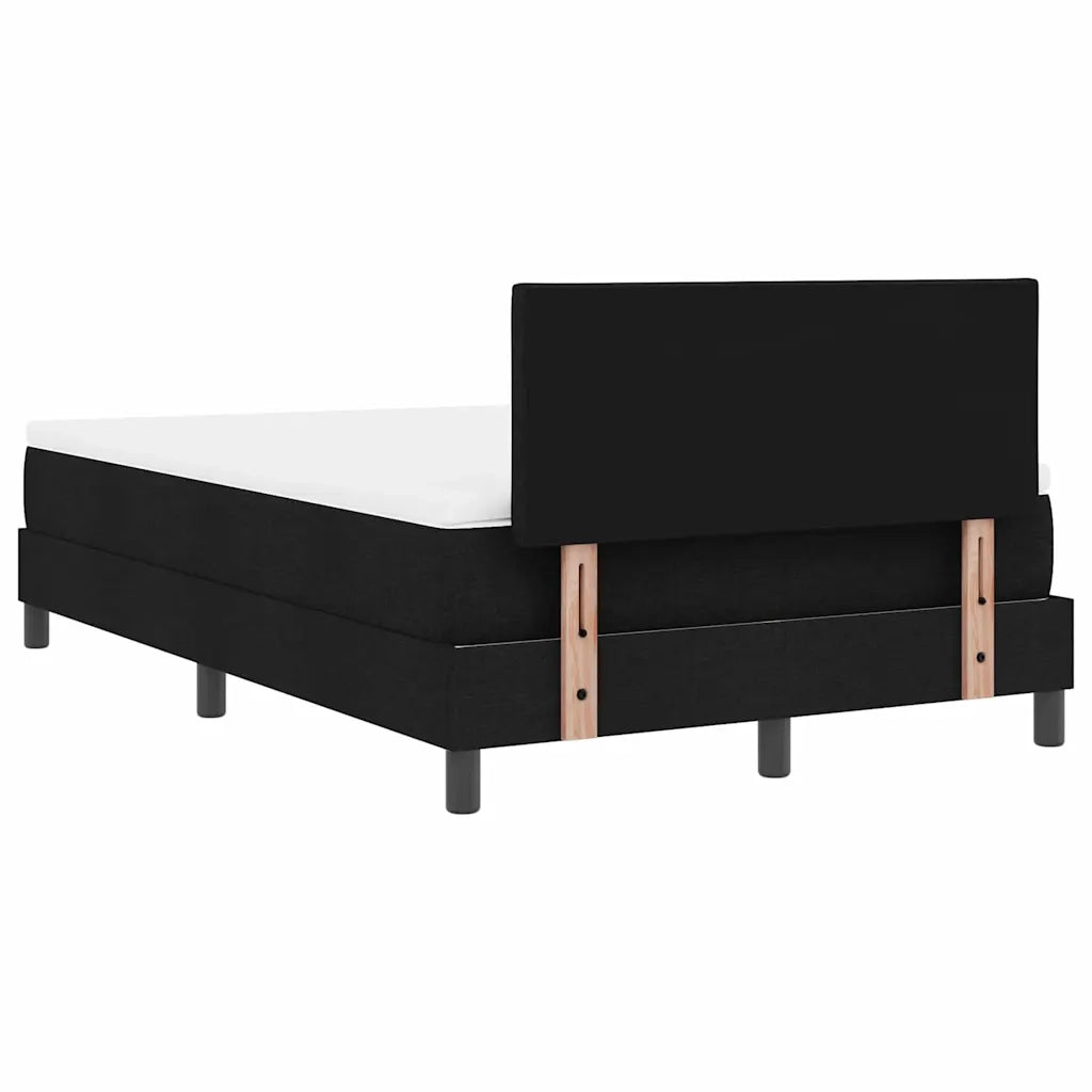Letto a molle con testiera Nero 120 x 190 cm Tessuto 3338750