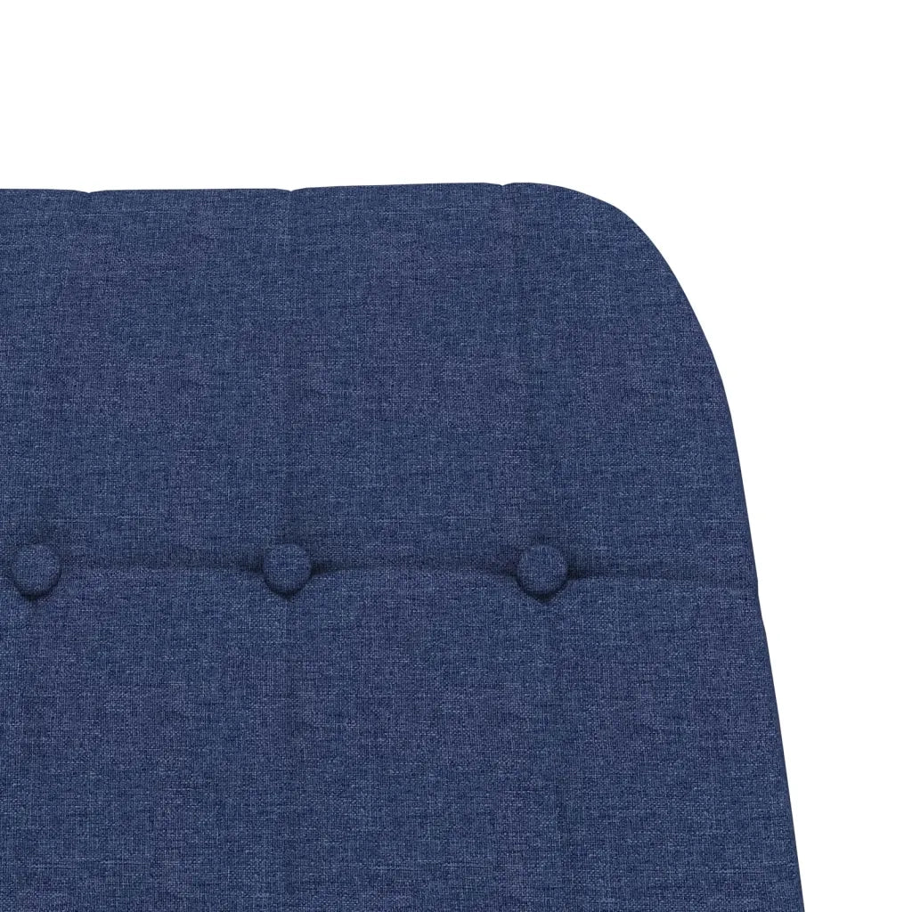 Poltrona a Dondolo Blu in Tessuto 341257
