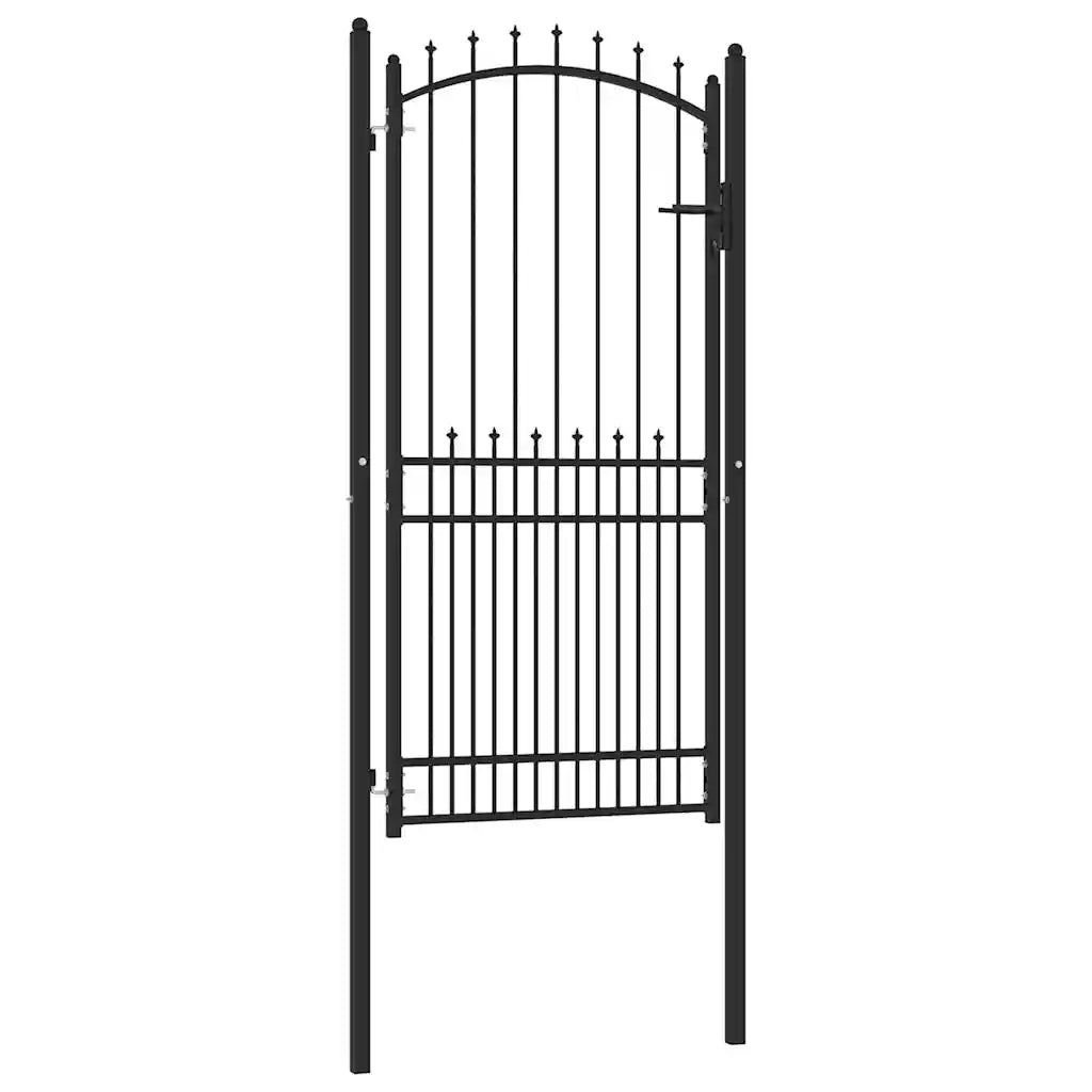 Cancello della recinzione con punte EMMEN 100 x 200 cm 146402