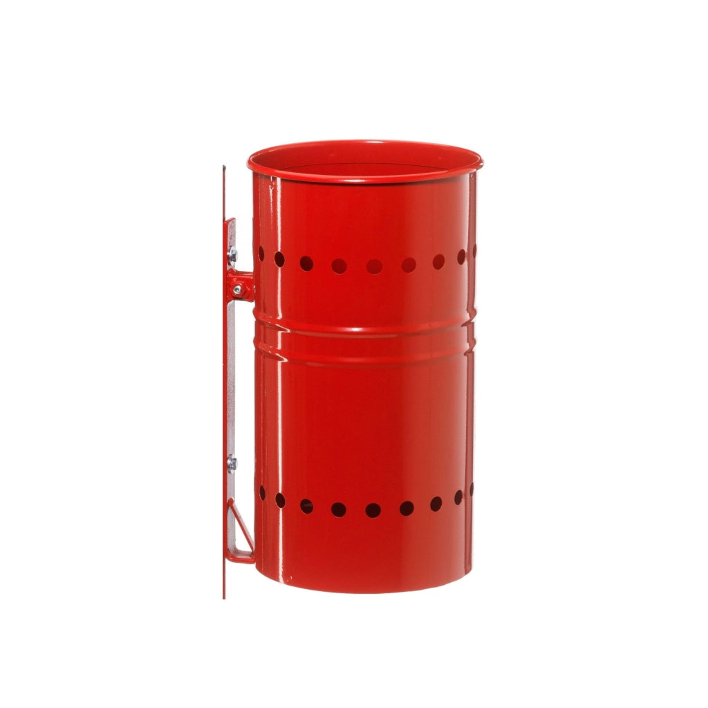 Andrys Cestino Rifiuti Esterno da Inghisare Rosso H120