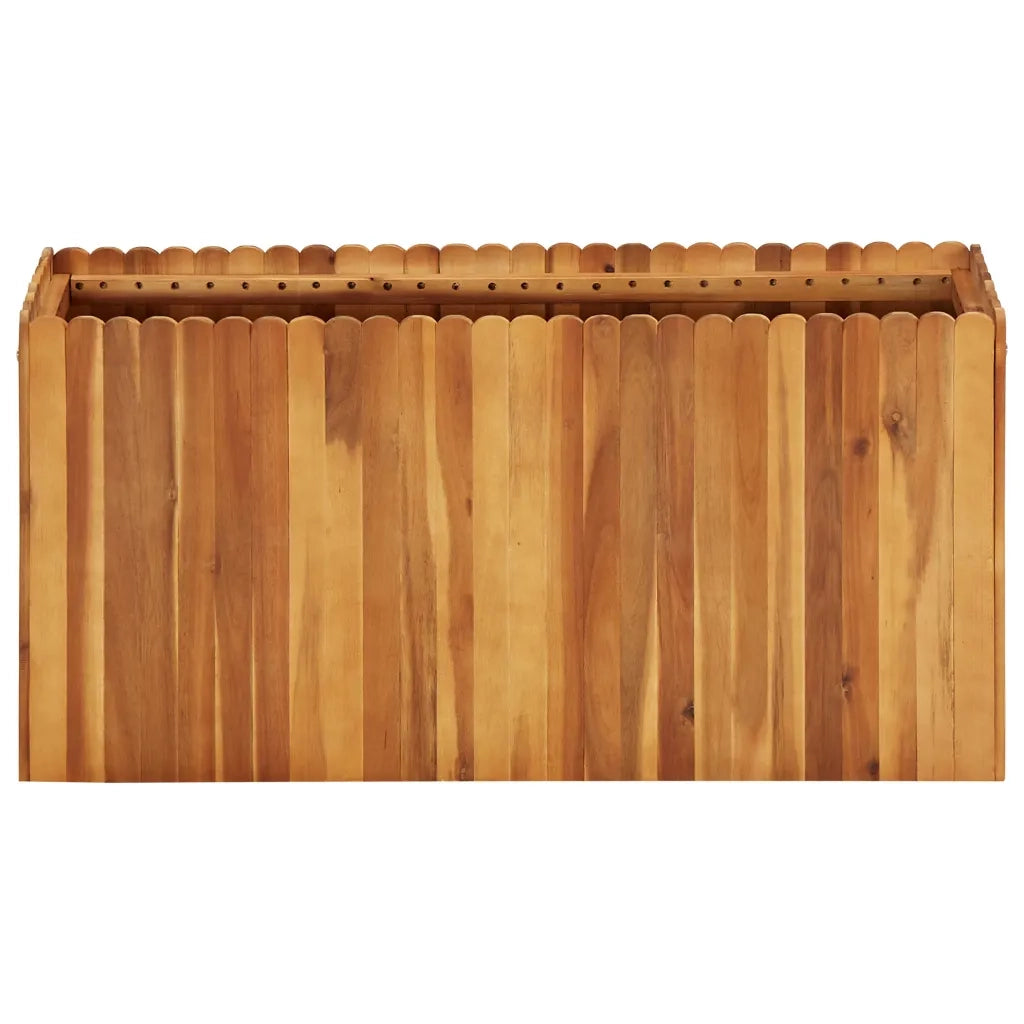 Letto Rialzato da Giardino 100x30x50 cm in Massello di Acacia