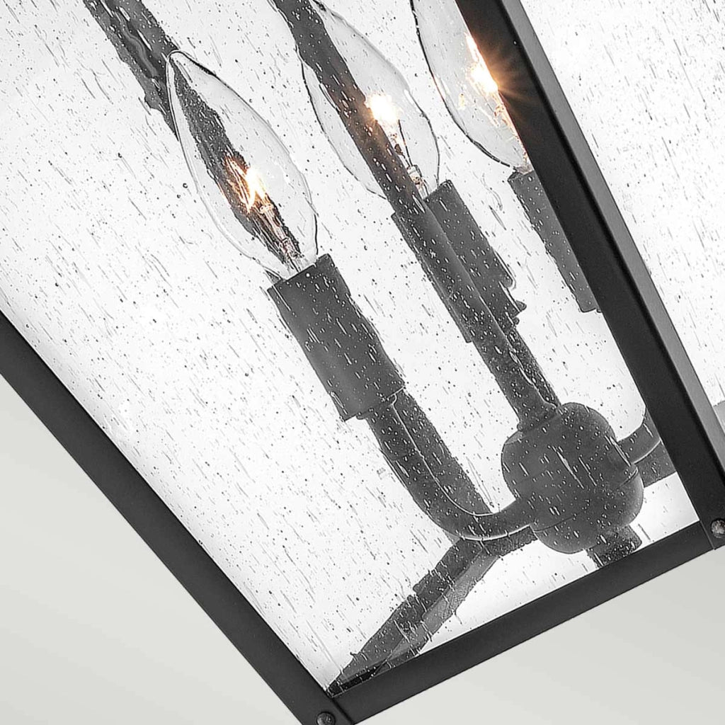 Lampada a sospensione esterna nera 3xE14 40W Hinkley