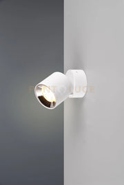 GUAYANA SPOT ORIENTABILE ANCHE DA INCASSO METALLO BIANCO H. 12CM 1 LUCE ATTACCO GU10
