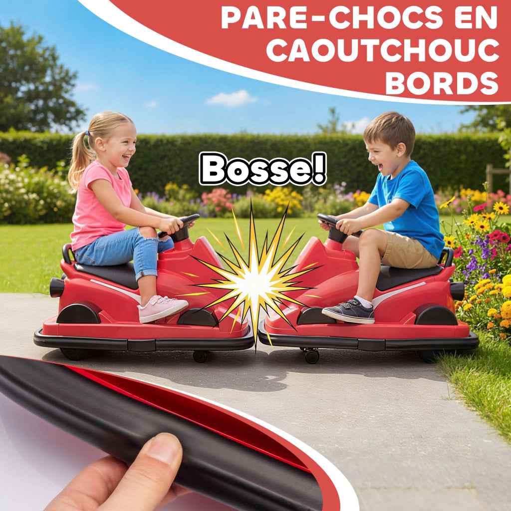 Auto Tampone per Bambini ¨C Minimal ¨C Rosso 74x53x48cm