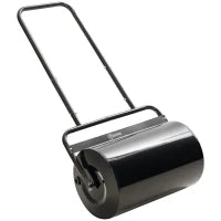 Outsunny Rullo da Giardino Φ32x50cm in Metallo Impermeabile Nero, Serbatoio Fino 38 Litri (Acqua o Sabbia)