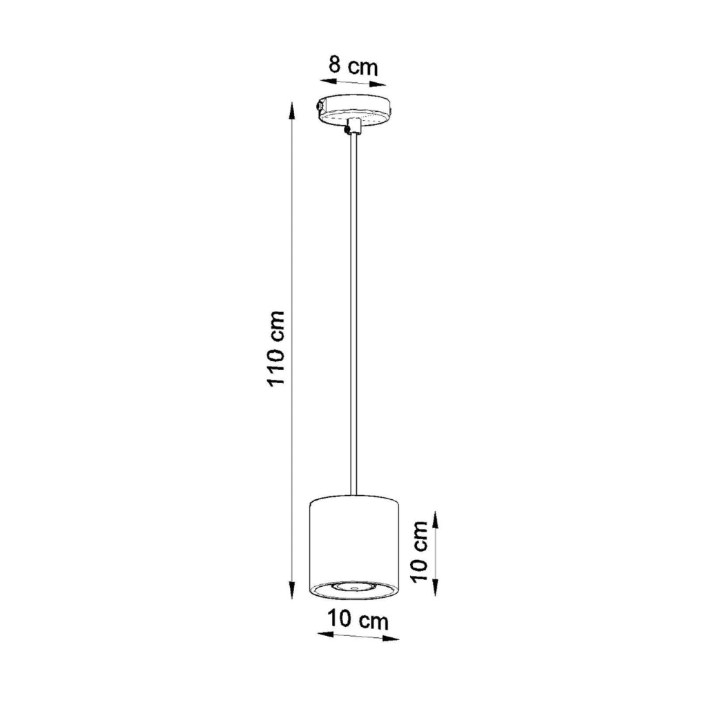 Lampada a sospensione ORBIS 1 bianco