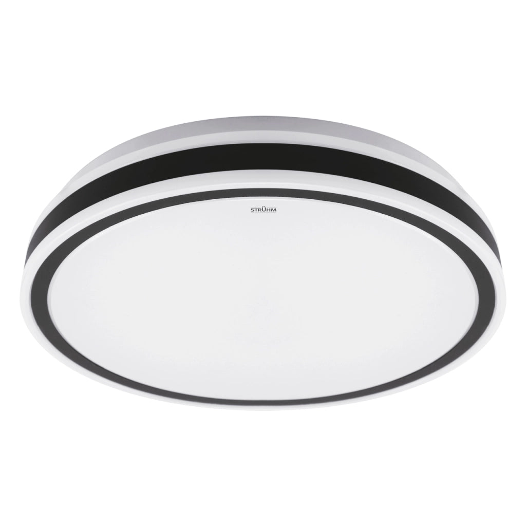 Plafoniera bagno LED bianco/nero Ø48 48W Aurelia Struhm
