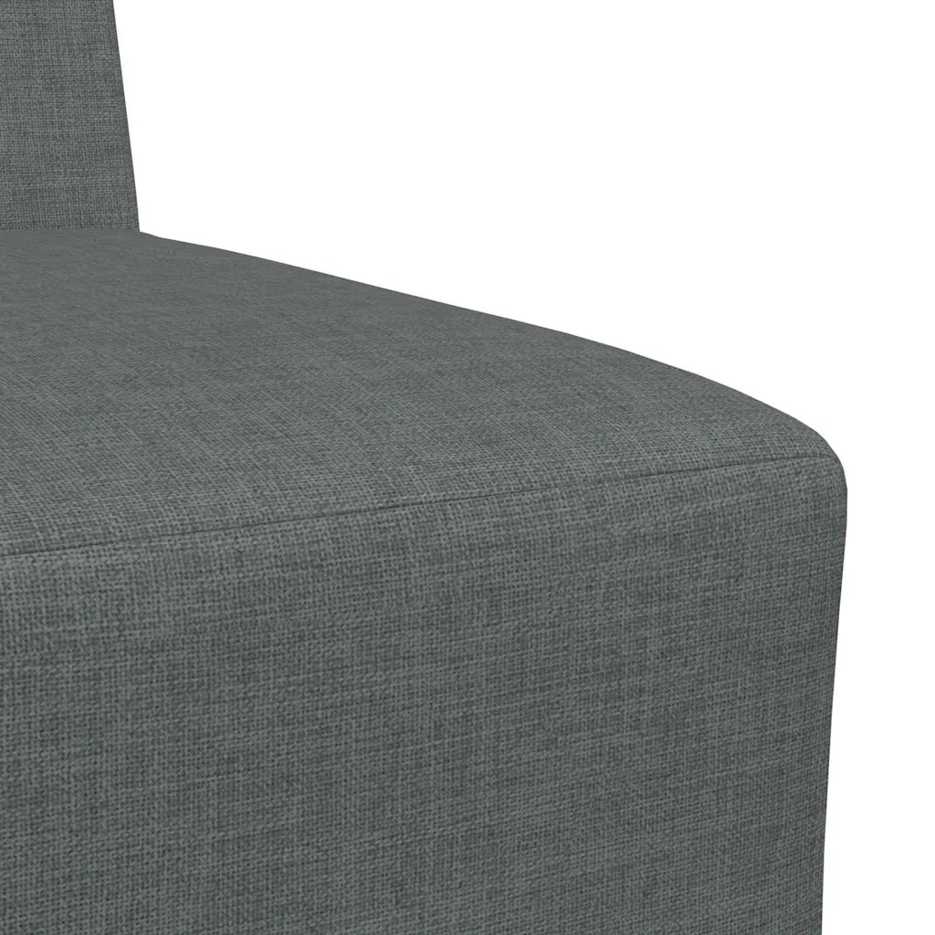 Unità di Divano Modulare Senza Braccioli 3 pcs Grigio scuro 3399793