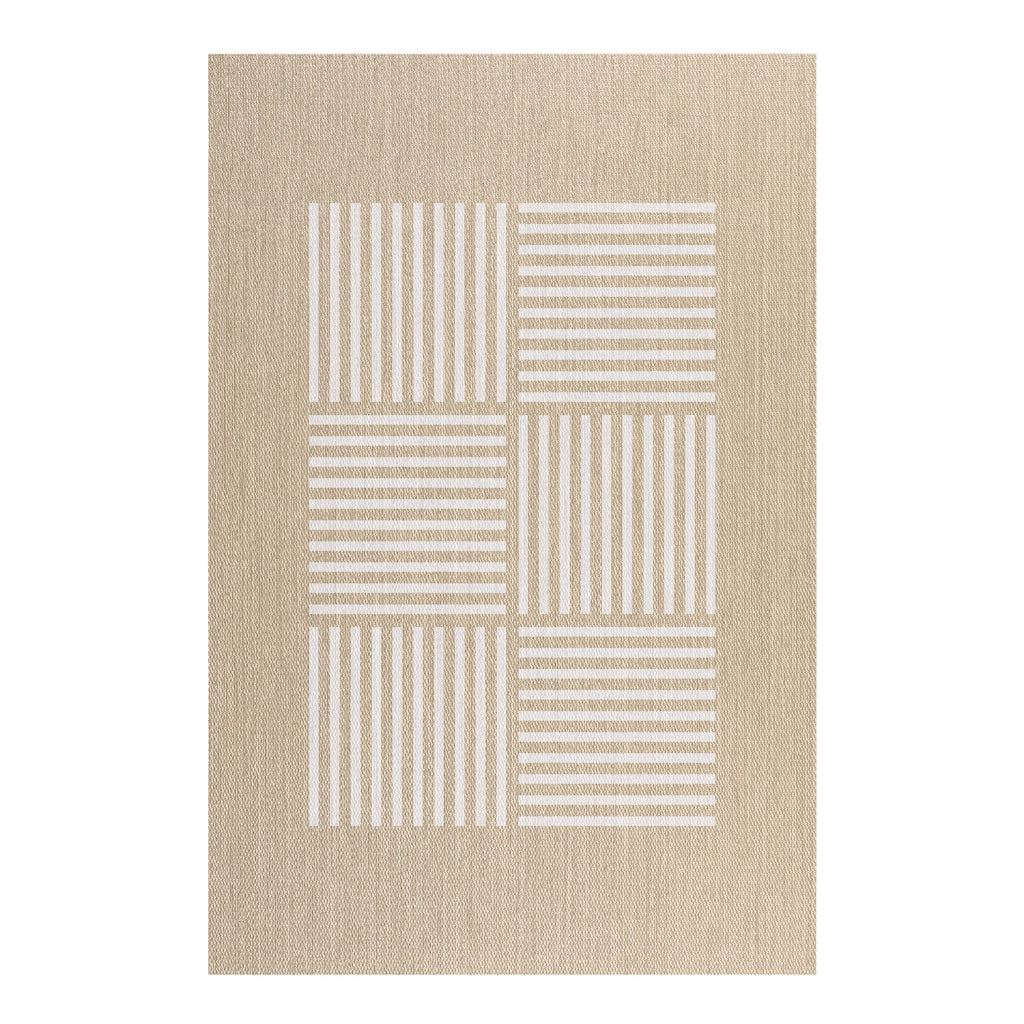 Tappeto vinilico di alta qualità linee bianche 200x290