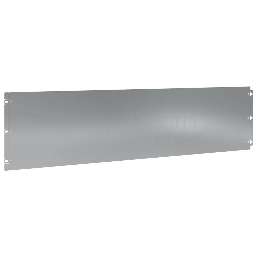 Bordura per Prato 20 pz 25 x 103 cm Acciaio zincato Argento 860177
