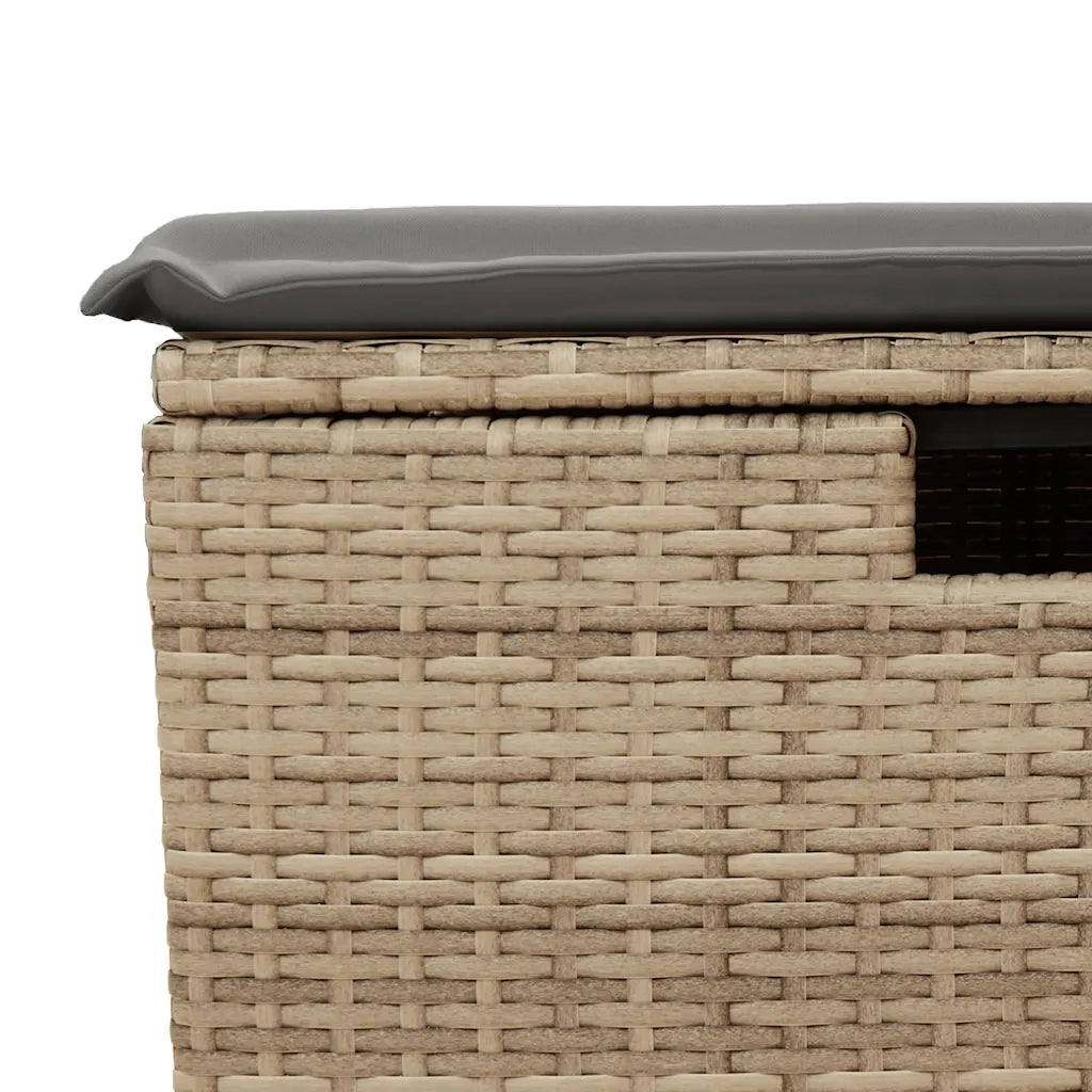 Set Divano da Giardino 5 pz con Cuscini Beige in Polyrattan 3325465