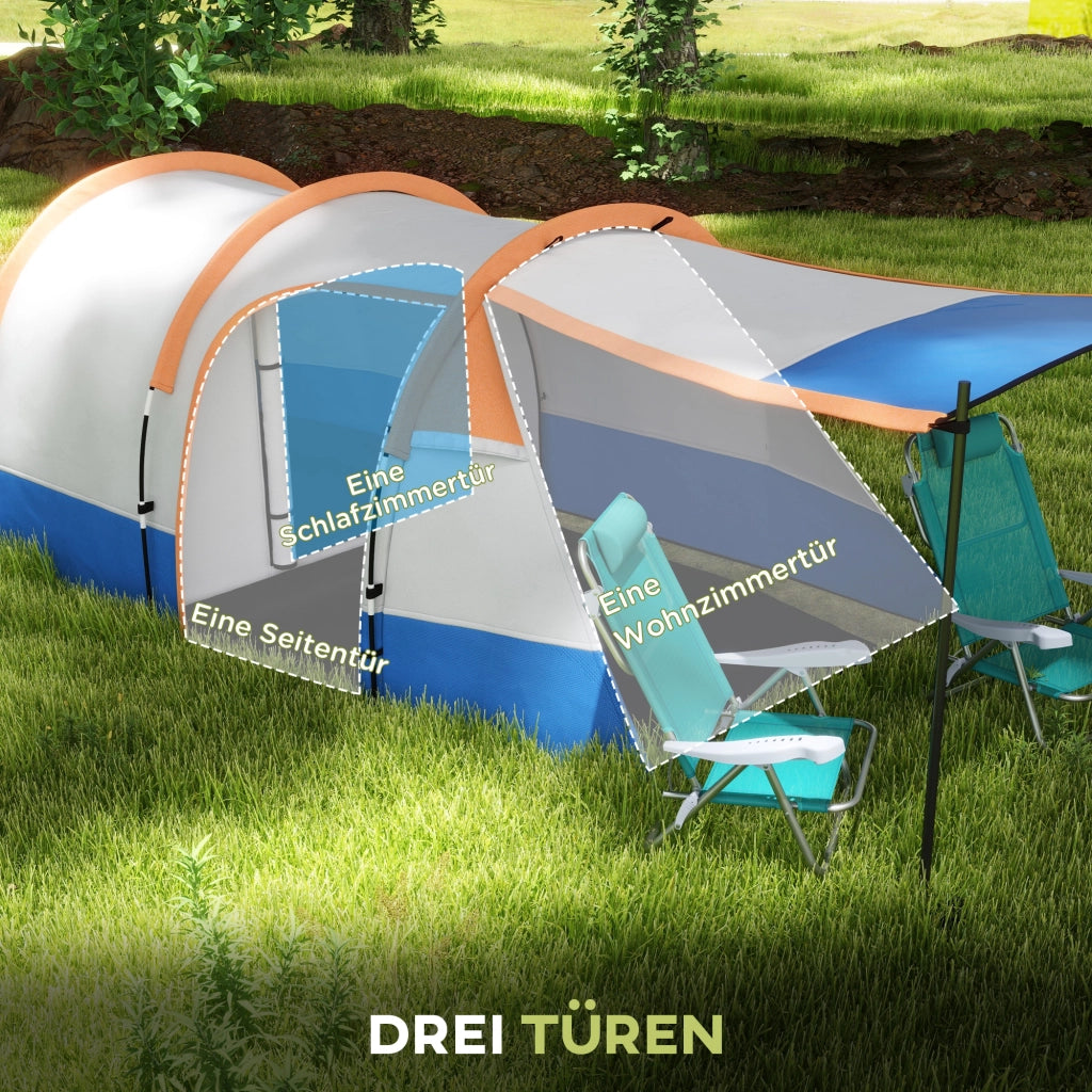 Tenda da Campeggio 3 Persone ¨C zephmum ¨C Arancione