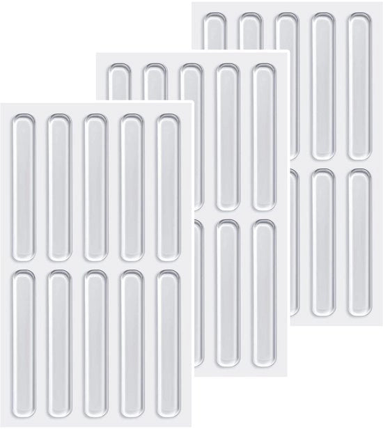 Piedini in gomma trasparente - Bumper autoadesivi - 30 pezzi - Pads antiscivolo per mobili e porte