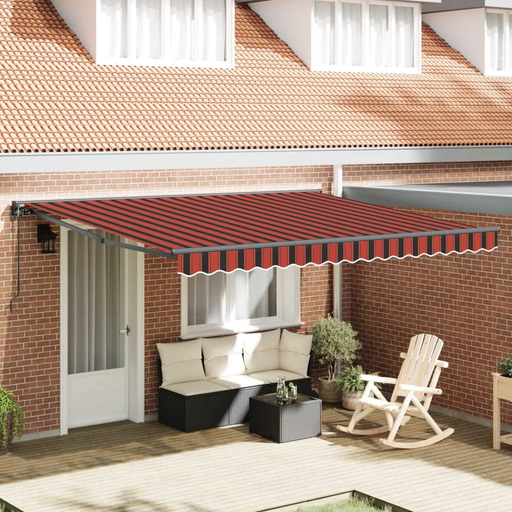 Tessuto per Tenda Giallo e Arancione 400 × 350 cm Poliestere 3330750